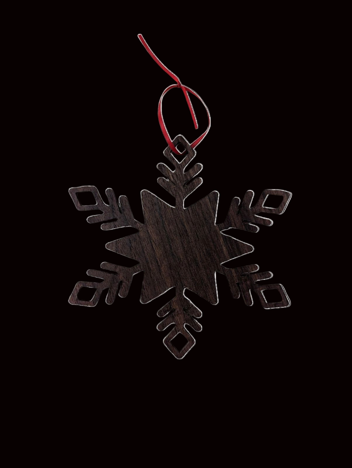 Wooden Snowflake Ornament