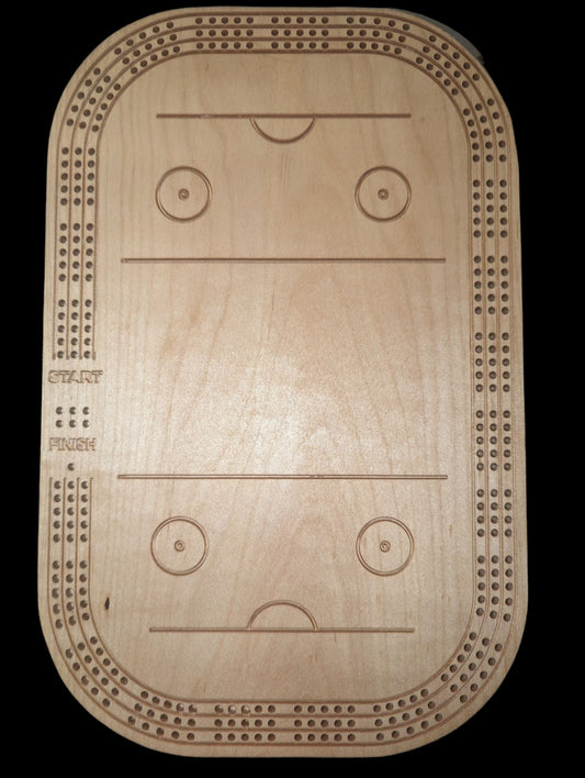 Hockey cribbage board